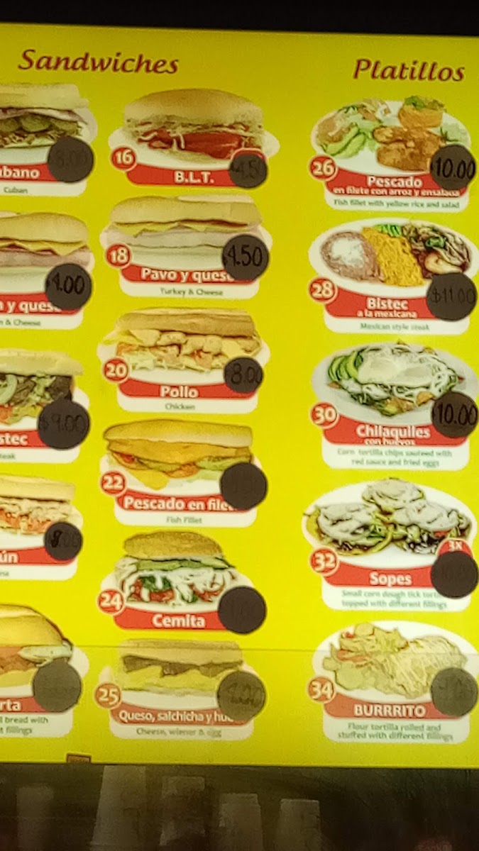 Princesa Bakery Menu - Image 2